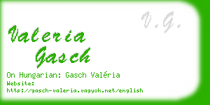 valeria gasch business card